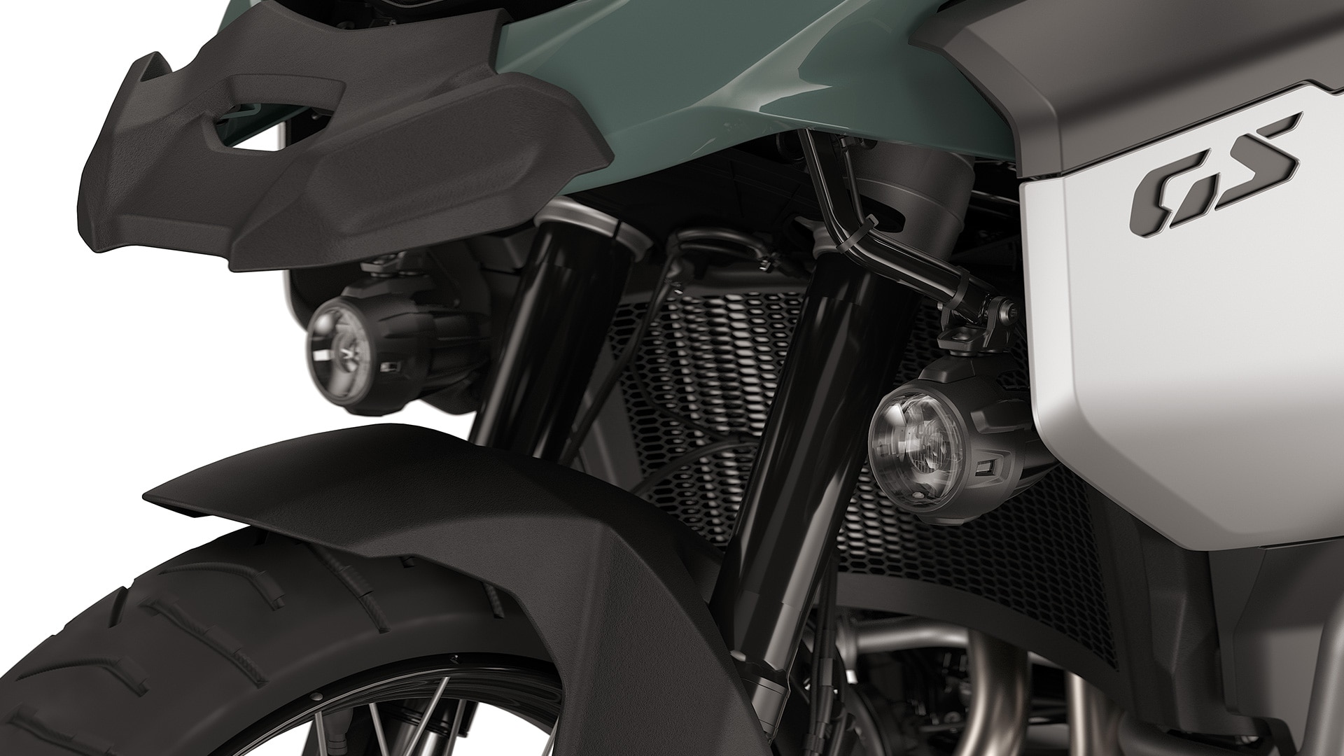 The additional headlight of the F 900 GS Adventure from BMW Motorrad