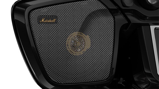 Installed Marshall speakers.