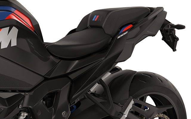 The slim rear and milled parts of the M 1000 XR from BMW Motorrad