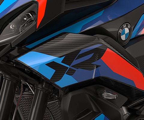 The M winglets of the M 1000 XR from BMW Motorrad